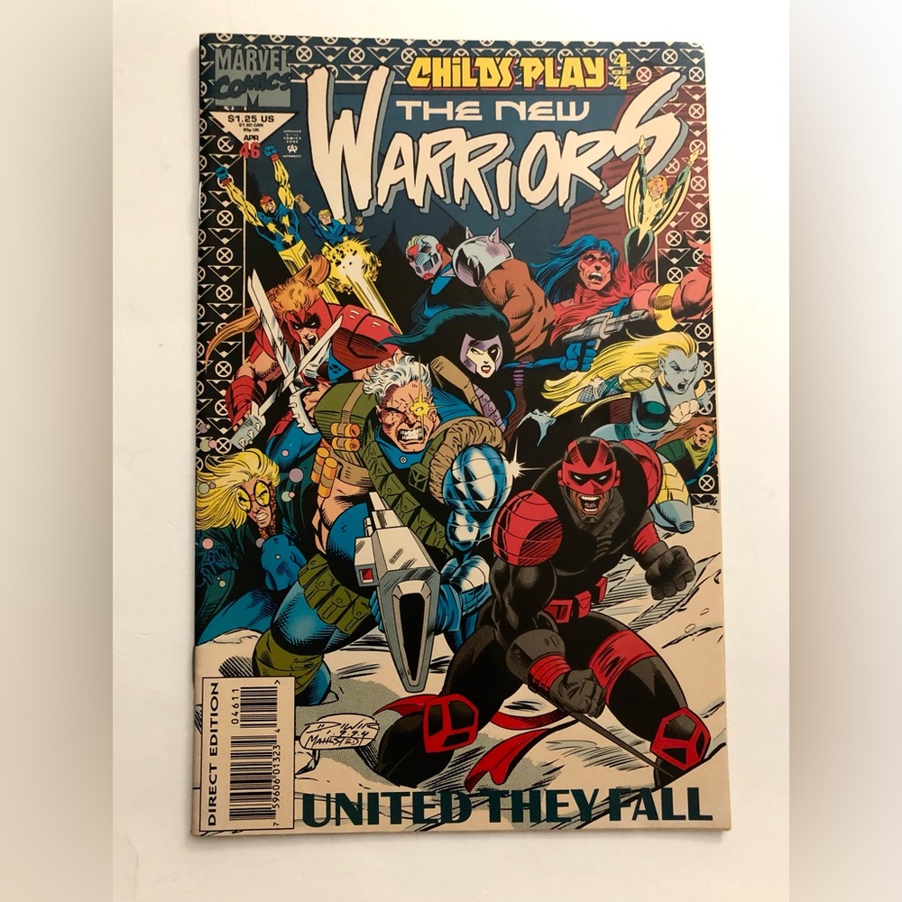 90’S MARVEL COMIC CHILD’S PLAY THE NEW WARRIORS APRIL 1994 VOL 1 No. 46